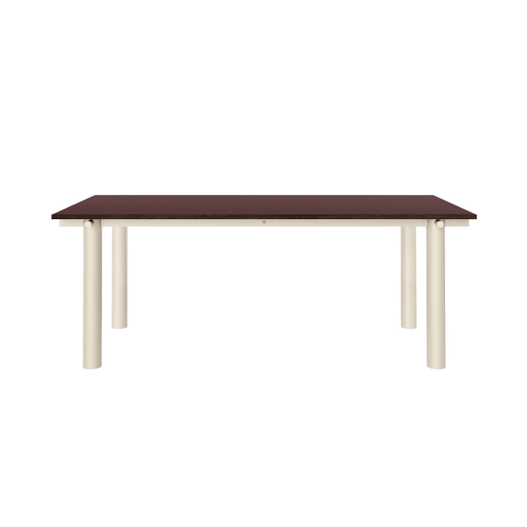 Dining Table ATURA 200x90 Burgundy, Grey Legs FERM LIVING