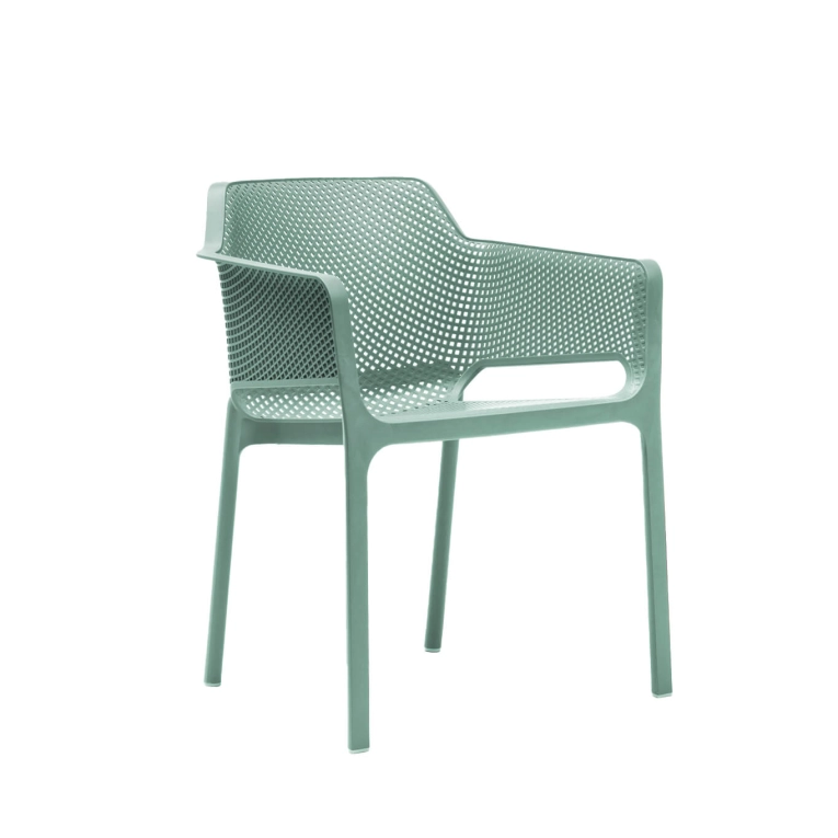 Outdoor Chair and Small Lounge Chair NET Willow green NARDI