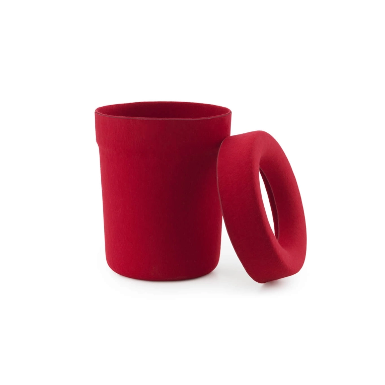 Poubelle HIDE Rouge vif NORMANN COPENHAGEN
