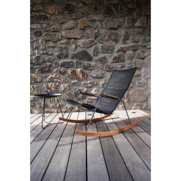 Fauteuil extérieur Rocking Chair CLICK Noir HOUE