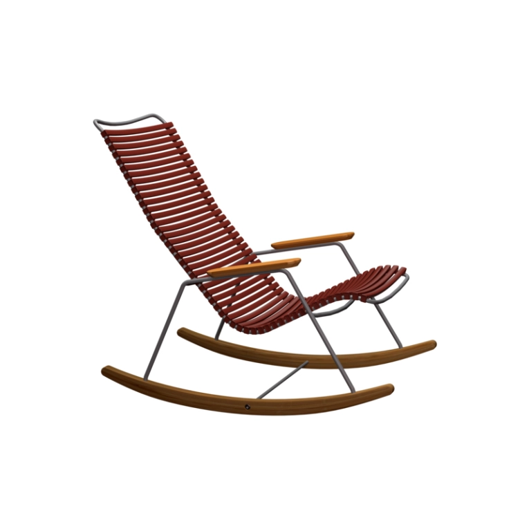 Fauteuil extérieur Rocking Chair CLICK Paprika HOUE