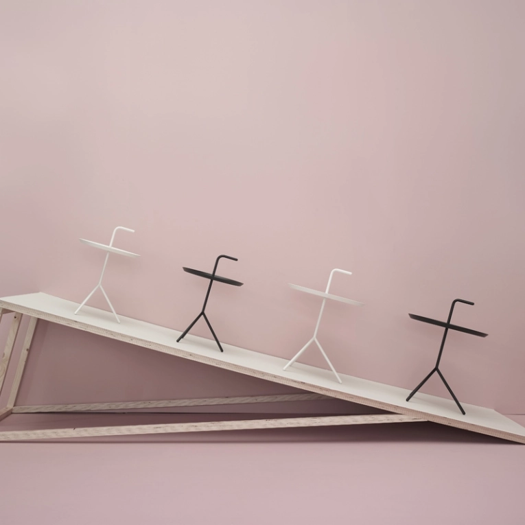 Table d'appoint guéridon DLM XL Blanc HAY