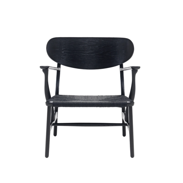 Fauteuil CH22 Chêne noir/ corde noire CARL HANSEN