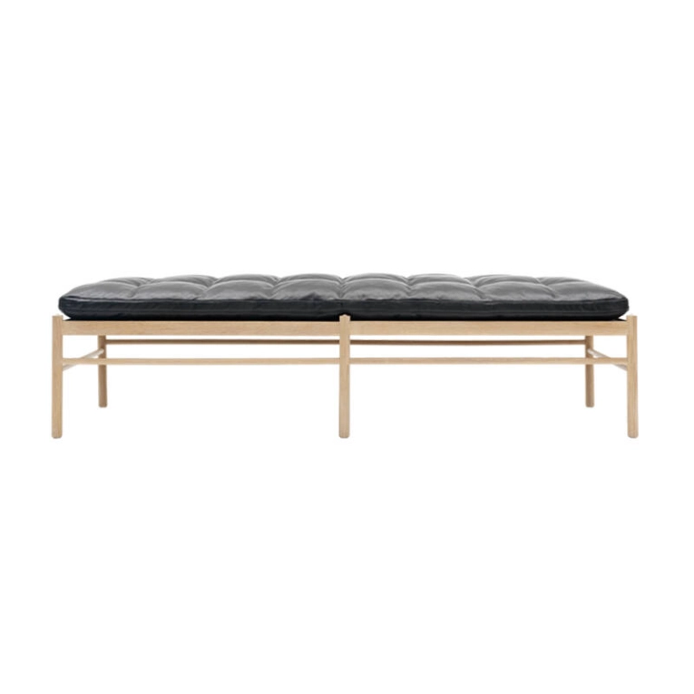 Canapé DAYBED OW150 Chêne huilé blanchi/ cuir Thor 301 CARL HANSEN