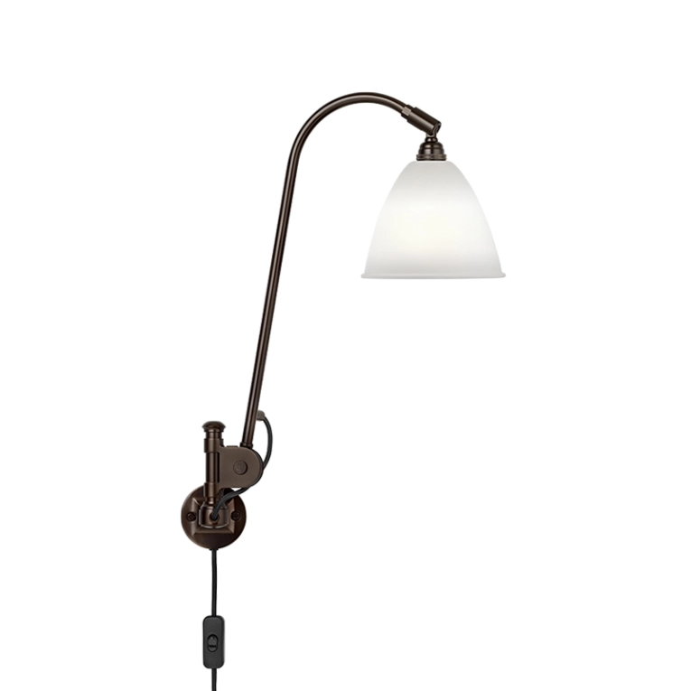 Applique BESTLITE BL6 Laiton noir/ porcelaine GUBI