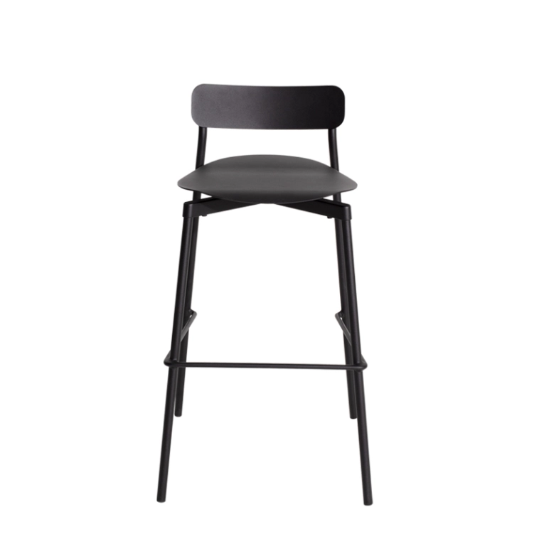 Tabouret haut FROMME H75 Noir PETITE FRITURE