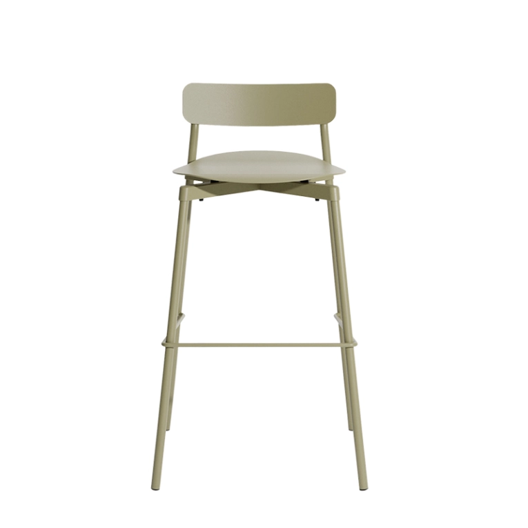 Tabouret haut FROMME H75 Vert jade PETITE FRITURE