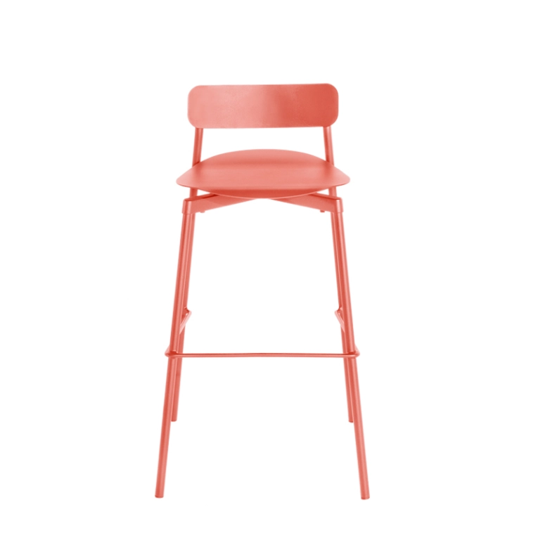Tabouret haut FROMME H75 Corail PETITE FRITURE