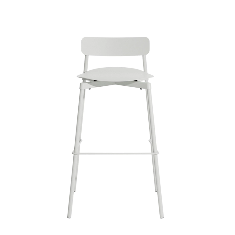 Tabouret haut FROMME H75 Gris perle PETITE FRITURE