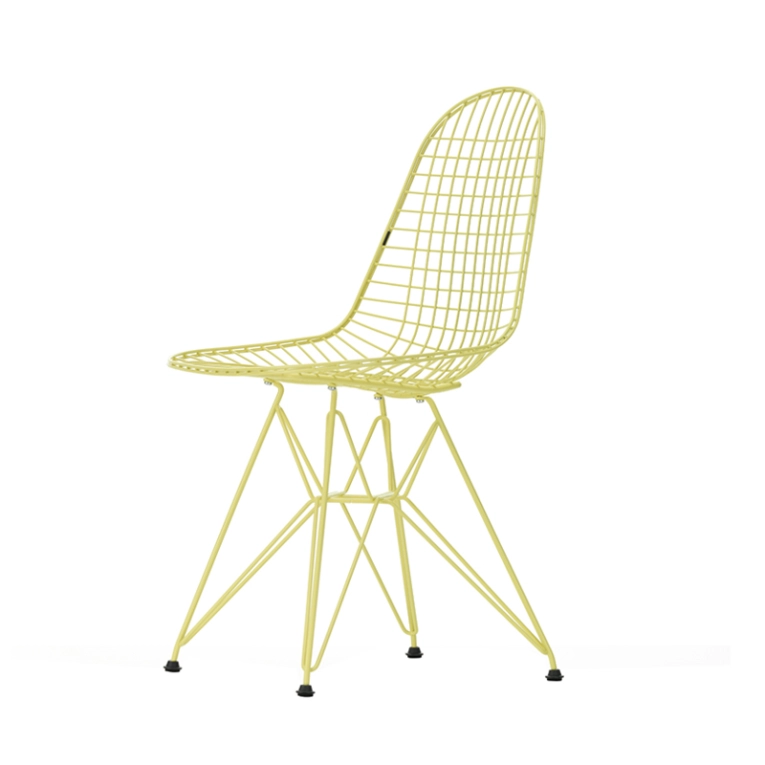 Chaise EAMES WIRE CHAIR DKR Citron VITRA