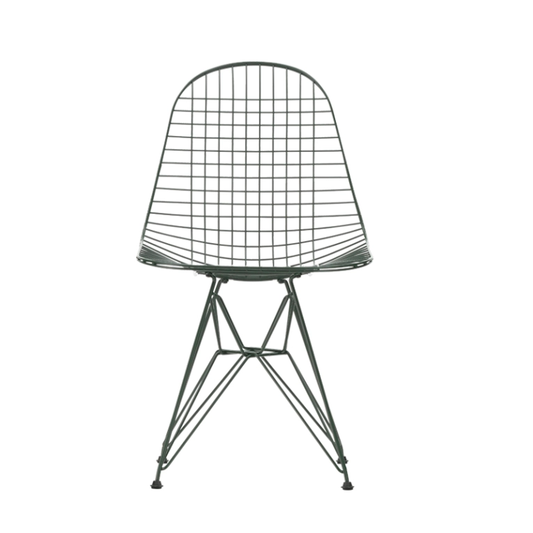 Chaise EAMES WIRE CHAIR DKR Vert foncé VITRA
