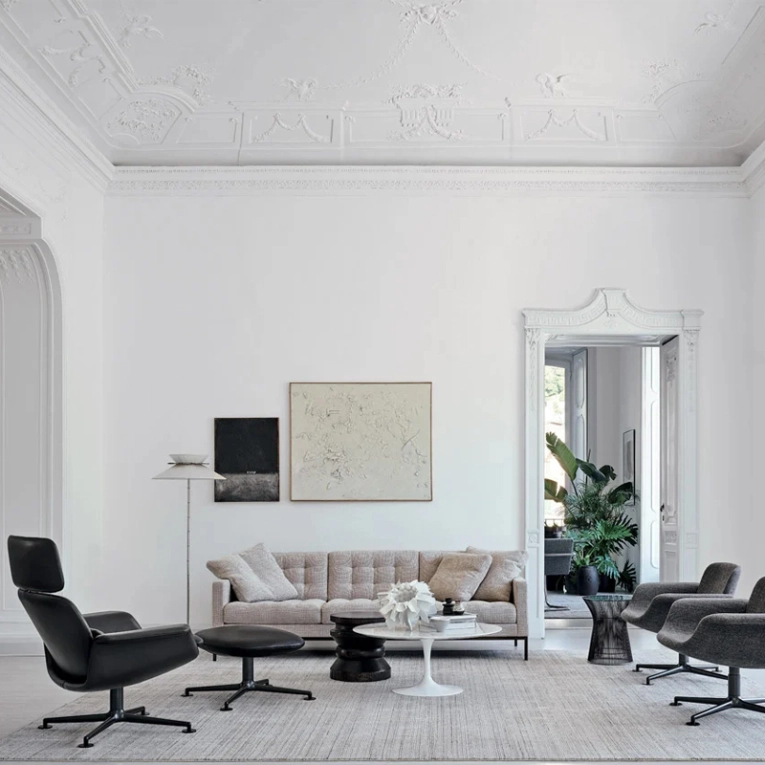 Table basse SAARINEN Marbre Arabescato brillant KNOLL