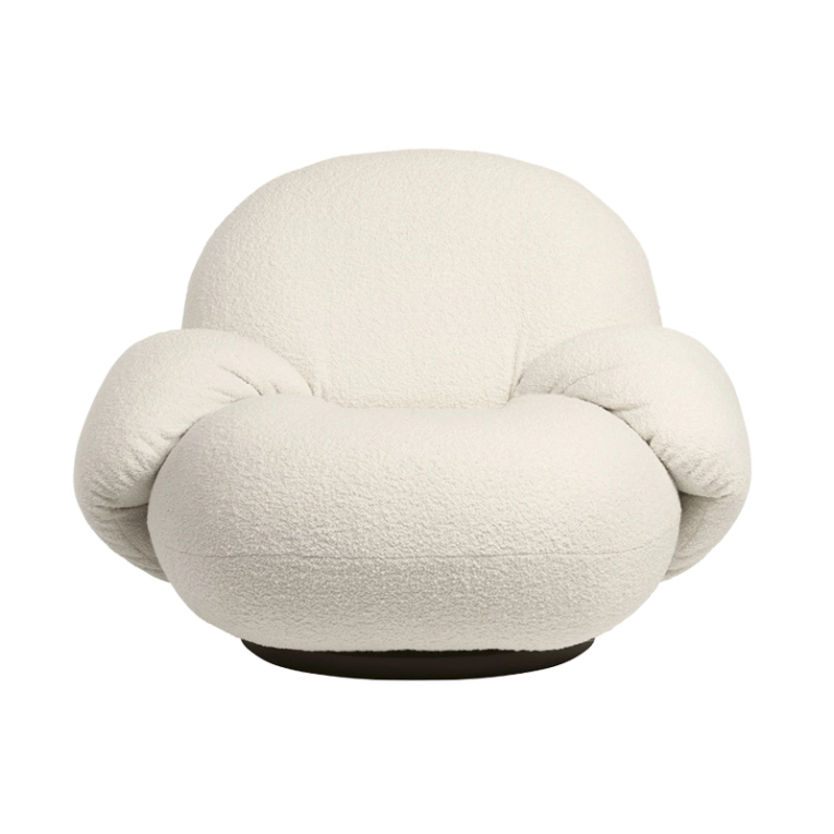 Fauteuil PACHA base pivotante avec accoudoirs Karakorum 001 GUBI