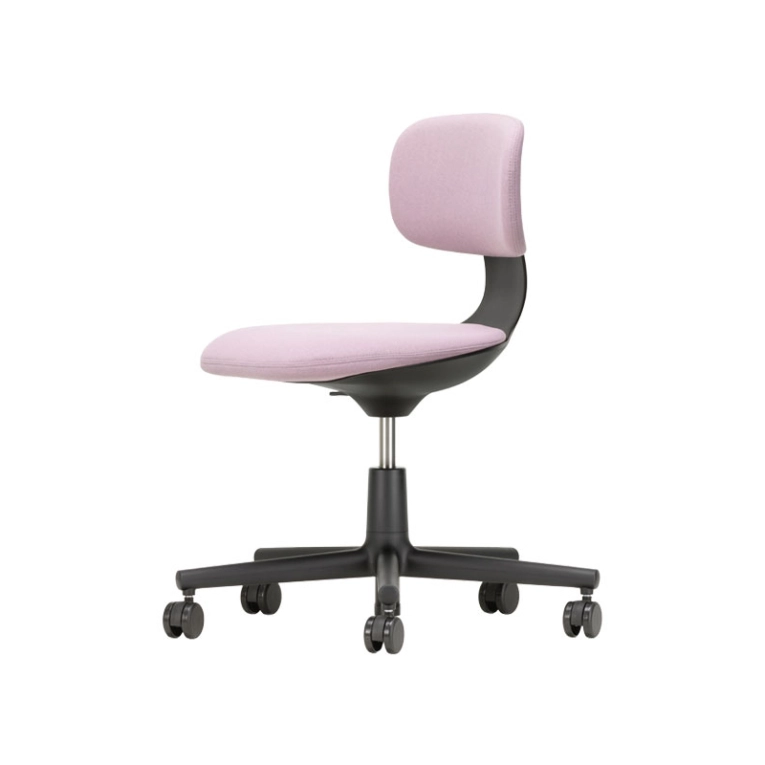 Fauteuil de bureau ROOKIE Rose/gris sierra 15 / noir VITRA