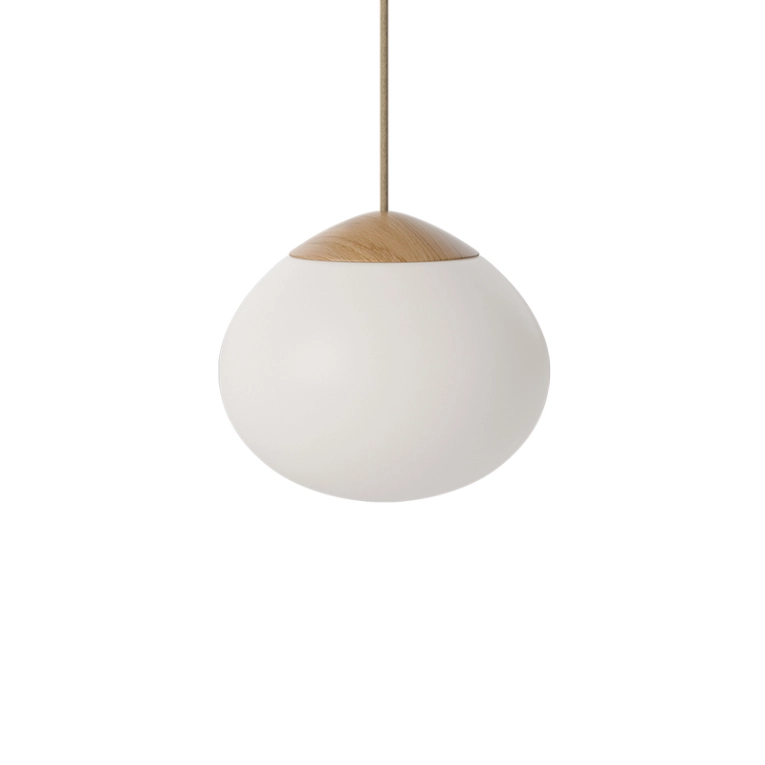 Suspension ACORN Ø 21 Blanc opalin BOLIA
