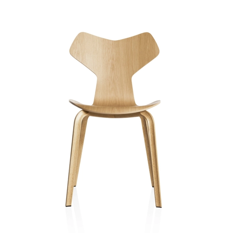 Chaise GRAND PRIX pieds bois Chêne FRITZ HANSEN