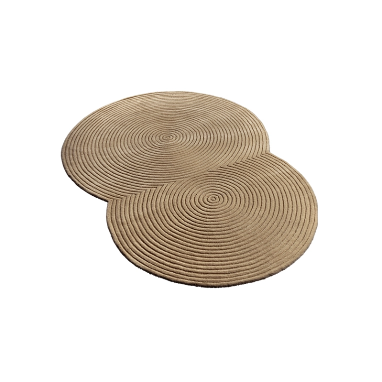 Tapis Tapis ZEN ROUNDED 134x190 Beige foncé BOLIA