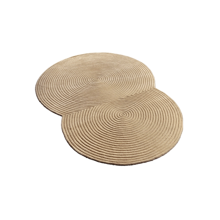 Tapis Tapis ZEN ROUNDED 134x190 Beige BOLIA