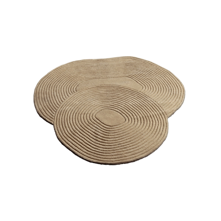 Tapis Tapis ZEN SHAPED 140x145 Beige foncé BOLIA