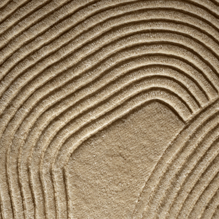 Tapis Tapis ZEN SHAPED 140x145 Beige foncé BOLIA