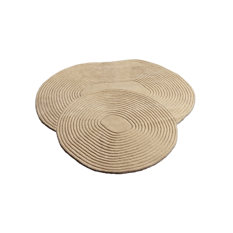 Tapis Tapis ZEN SHAPED 140x145 Beige BOLIA