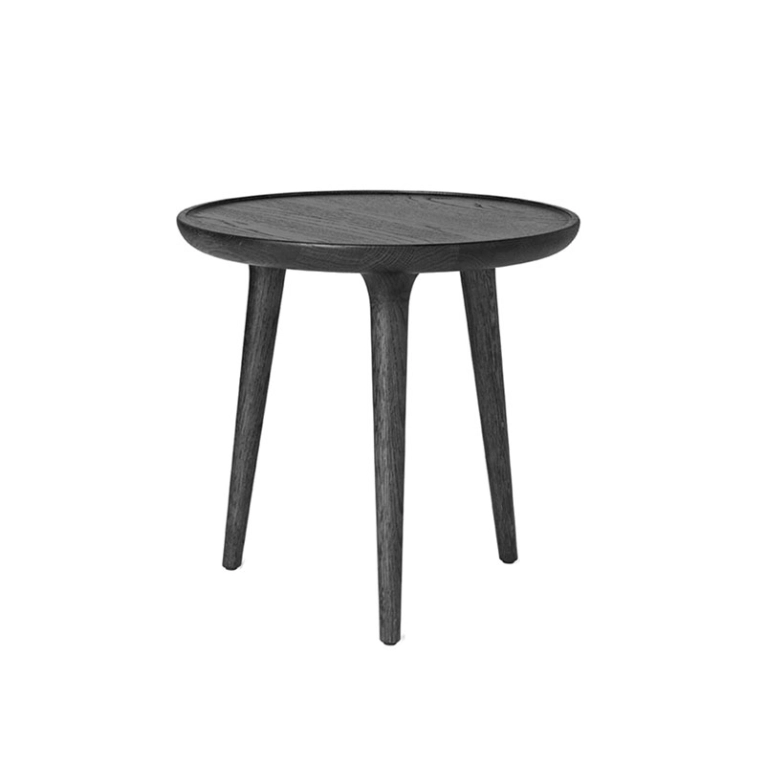 Table d'appoint guéridon ACCENT Small Chêne teinté noir MATER