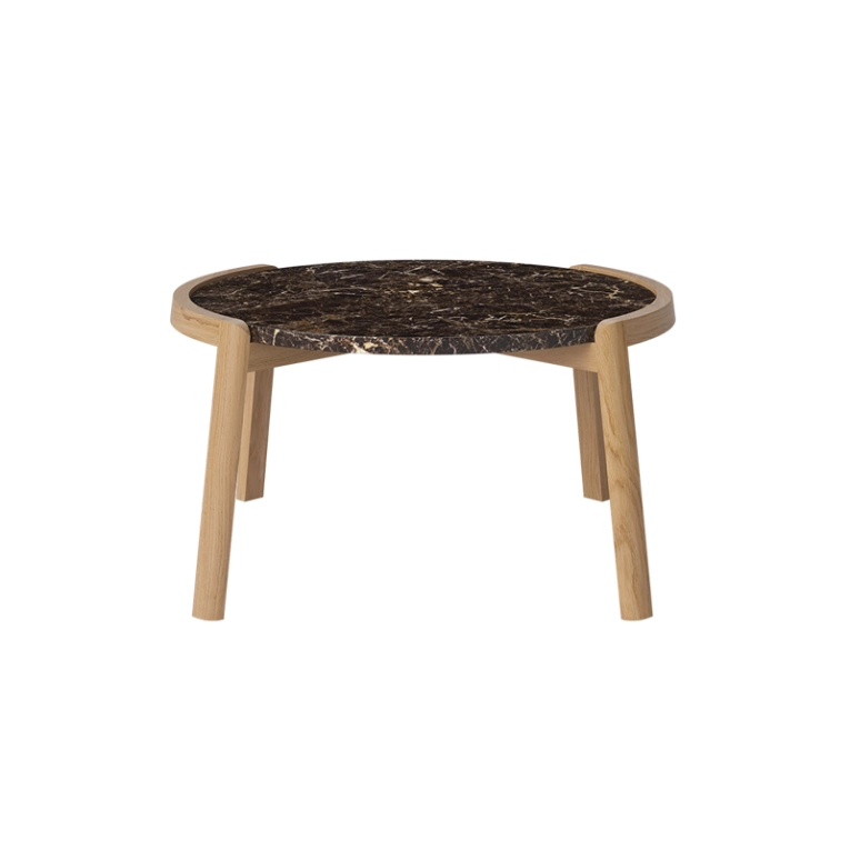 Table basse MIX Ø 65 Marbre brun BOLIA