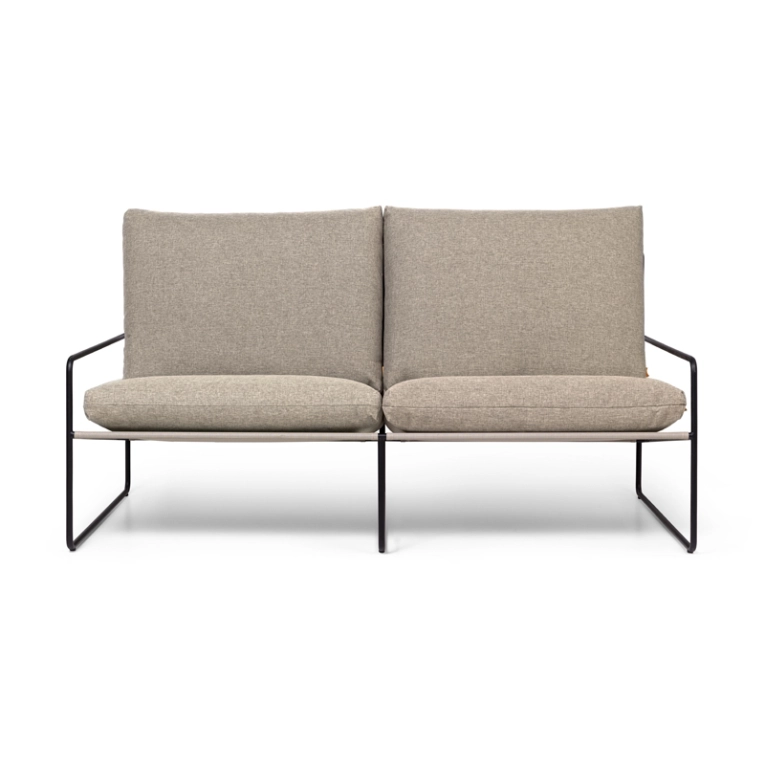 Canapé DESERT DOLCE 2 places Noir/ sable foncé FERM LIVING