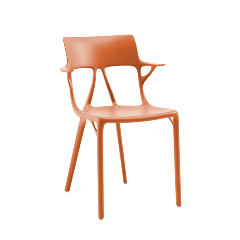 Chaise A.I. Rouge orangé KARTELL