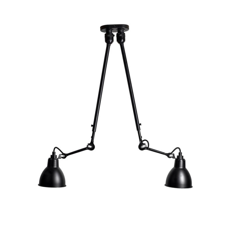 Plafonnier GRAS N°302 DOUBLE Noir DCW EDITIONS