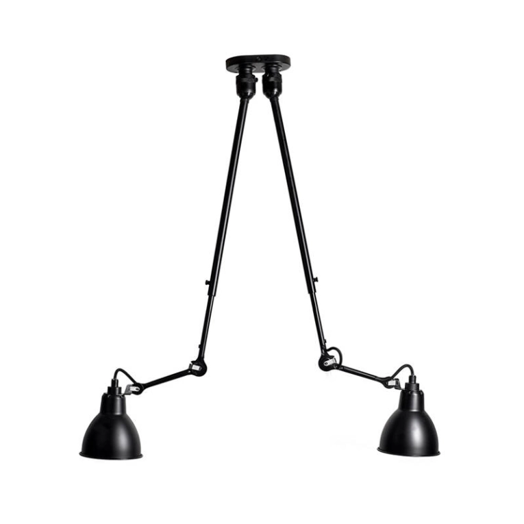 Plafonnier GRAS N°302 DOUBLE Noir DCW EDITIONS