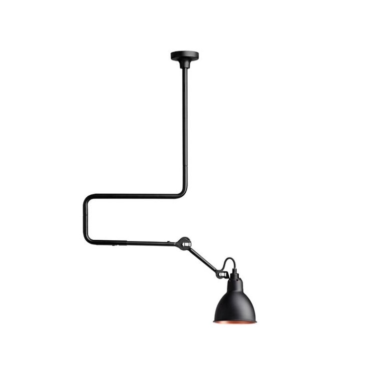 Plafonnier GRAS N°312 Noir/ intérieur cuivre DCW EDITIONS