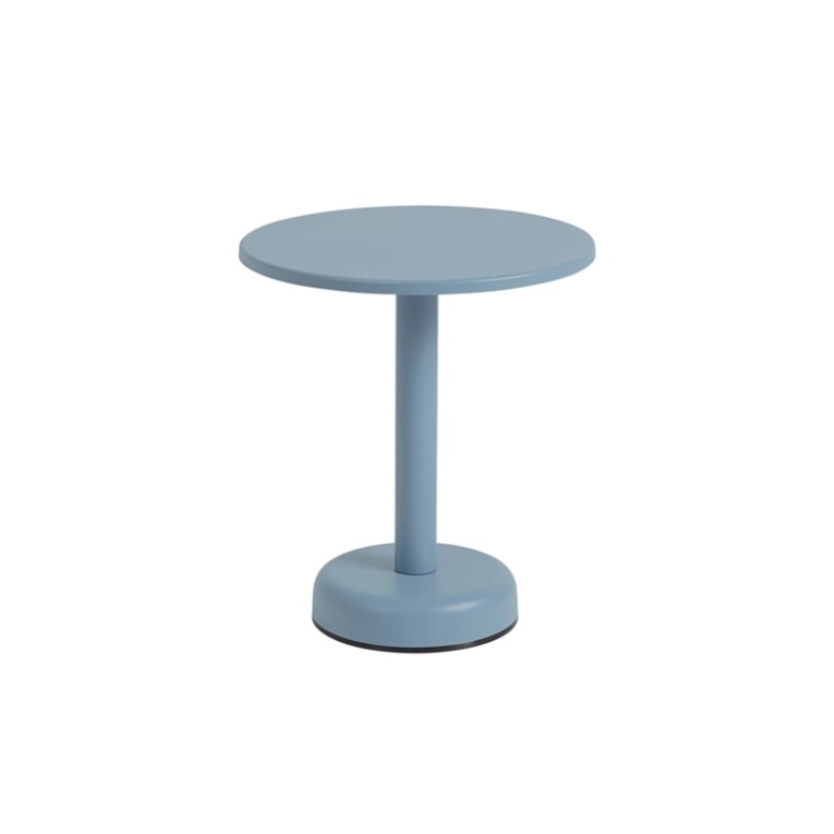 Table basse extérieur Table basse LINEAR STEEL Ø 42 Bleu clair MUUTO