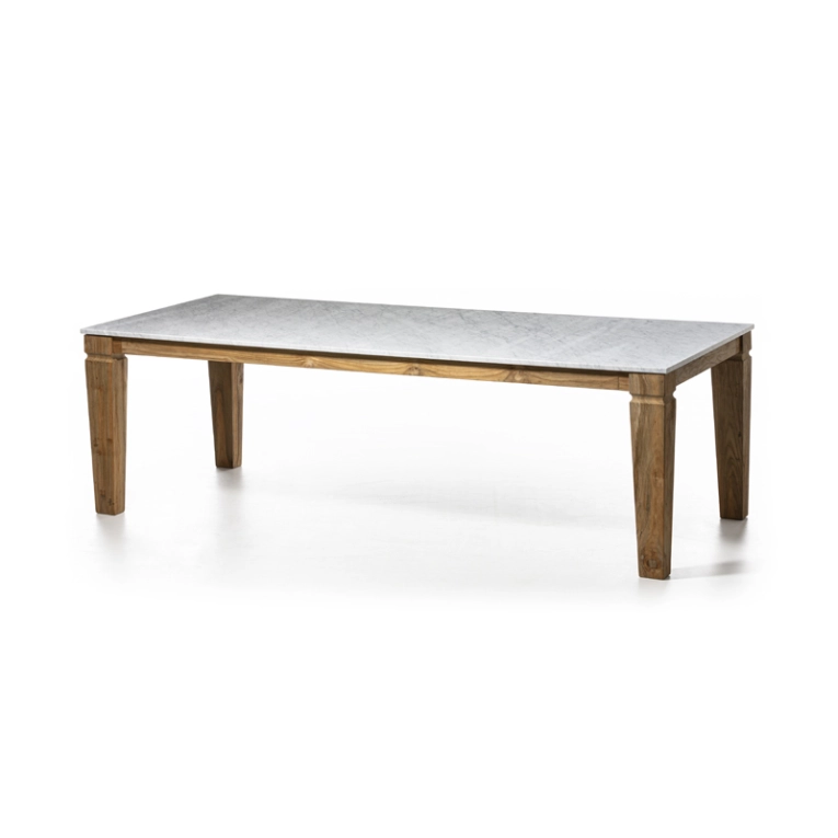 Table extérieur Table JEKO 33 Marbre blanc GERVASONI