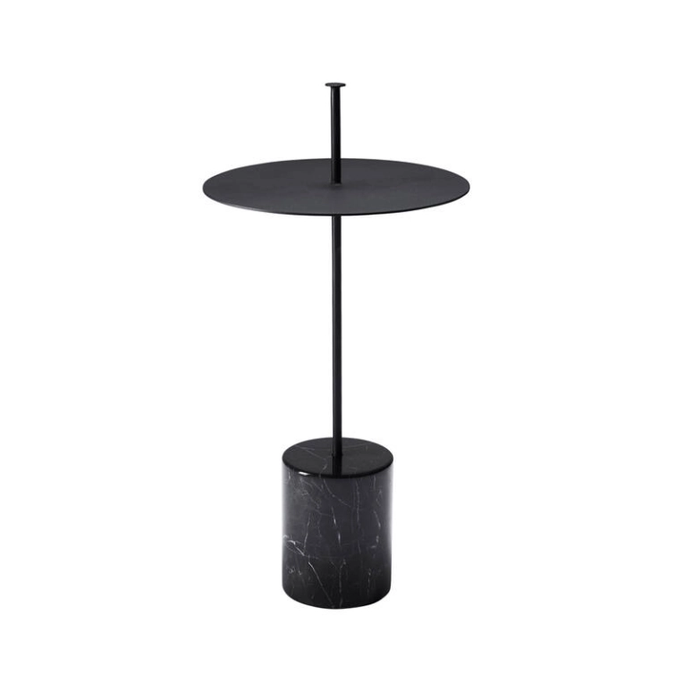 Table d'appoint guéridon CALIBRE HIGH avec poignée Noir WENDELBO