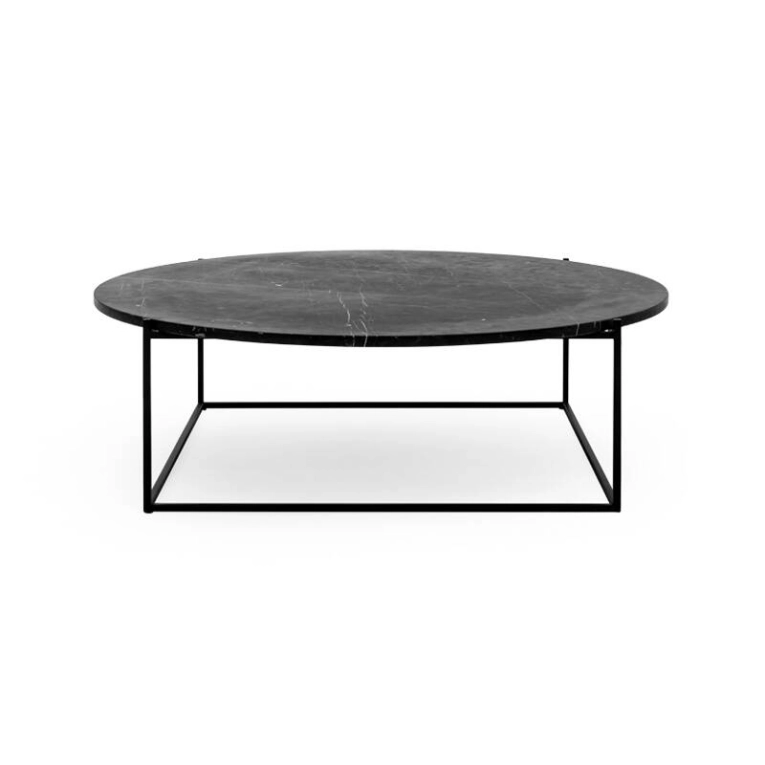 Table basse CIRCLE Marbre noir/ noir WENDELBO