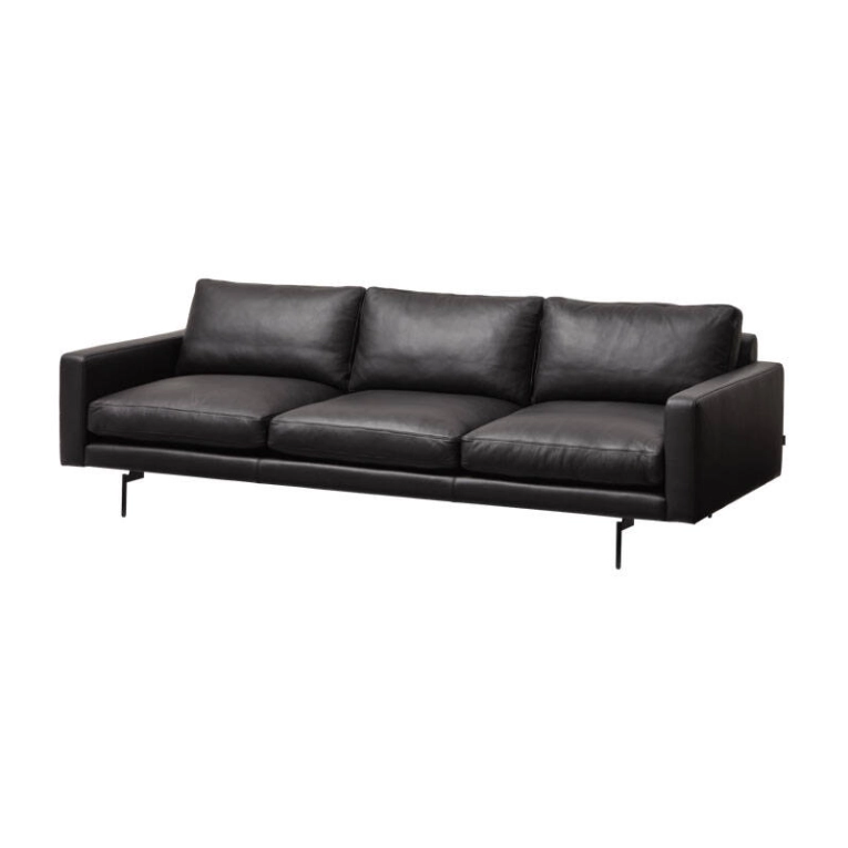 Canapé EDGE V1 3 places profondeur 90 Faith noir WENDELBO