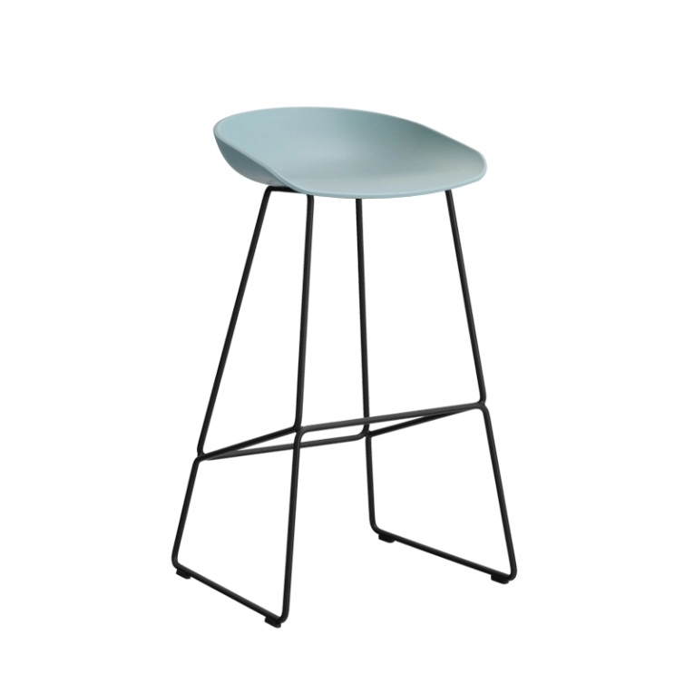 Tabouret haut ABOUT A STOOL AAS 38 H75 Dusty blue HAY