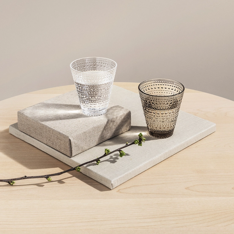 Carafe & verre Set de 2 verres KASTEHELMI 30cl Gris foncé IITTALA