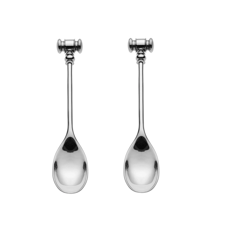 Couvert Set de 2 cuillères ouvre-oeuf DRESSED Inox ALESSI