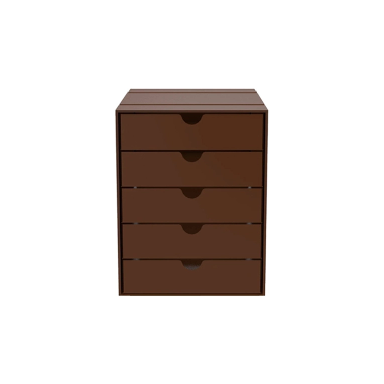 Petit rangement Boite USM INOS 5 tiroirs Marron USM USM HALLER