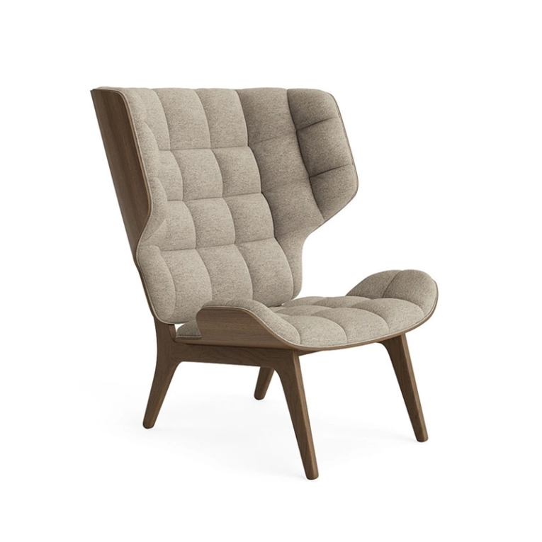 Fauteuil MAMMOTH Barnum Bouclé 03/ chêne fumé clair NORR11