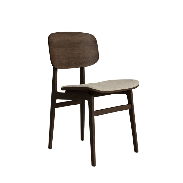Chaise NY11 tissu Hallingdal 220/ chêne fumé foncé NORR11