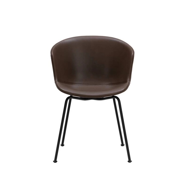 Chaise MONO V2 tissu Cuir Parma marron WENDELBO