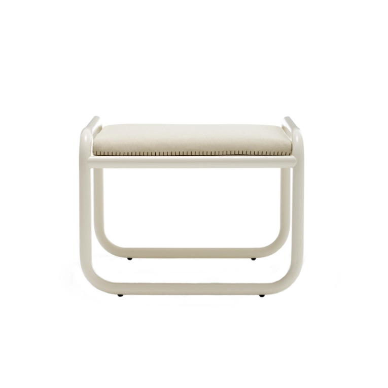 Pouf extérieur Repose-pieds LOCUS SOLUS 1964 Beige RAL 1013 JACQUEMUS & EXTETA
