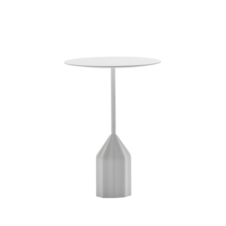 Table d'appoint guéridon BURIN MINI Blanc VICCARBE