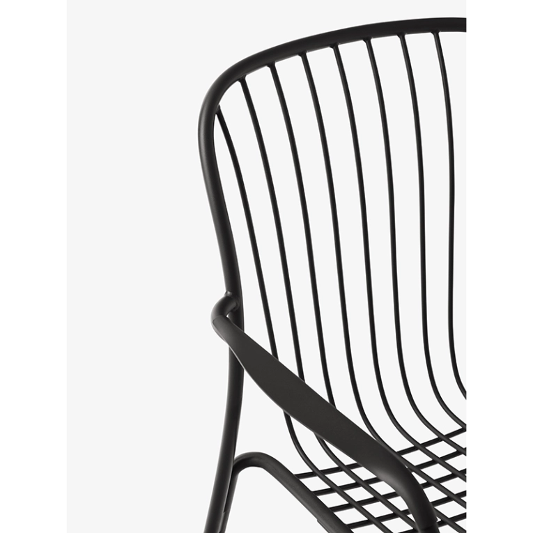 Chaise extérieur Petit fauteuil THORVALD SC95 Noir AND TRADITION