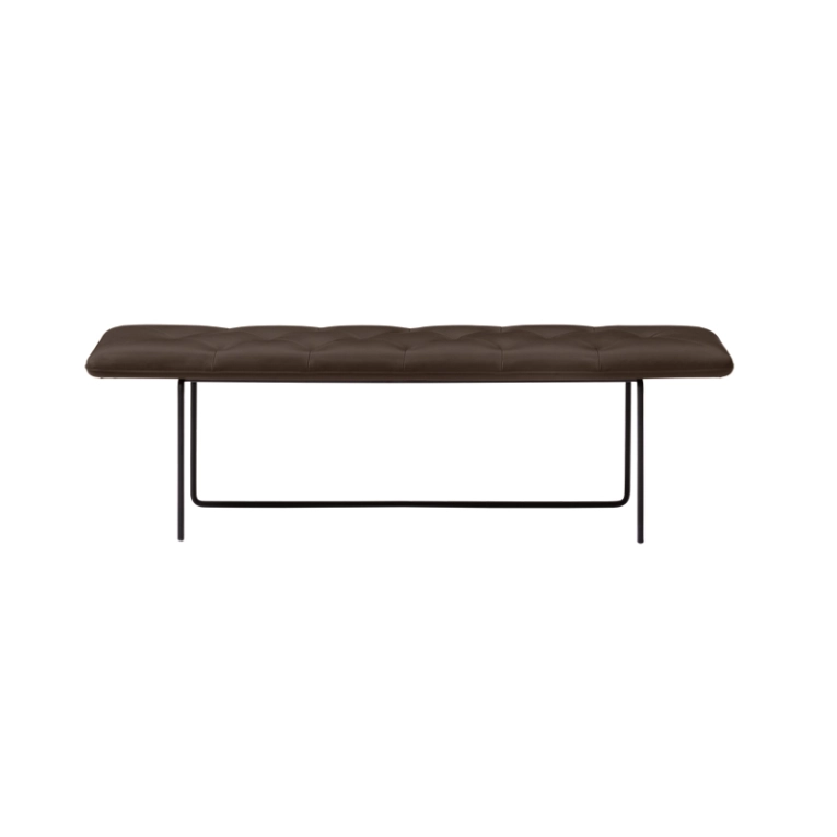 Banc TIP TOE Large Cuir Parma marron WENDELBO