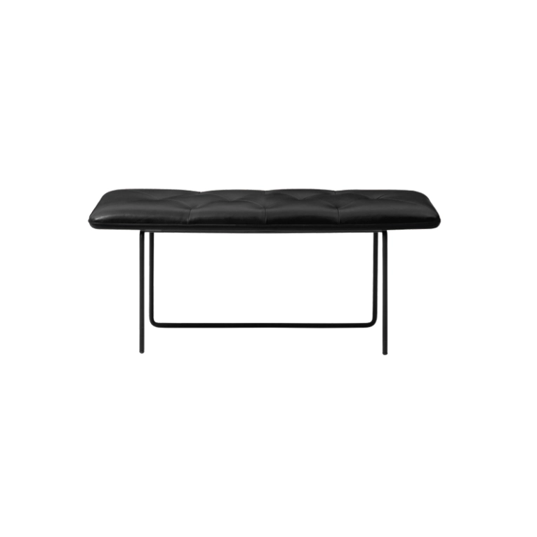 Banc TIP TOE Medium Cuir Parma noir WENDELBO