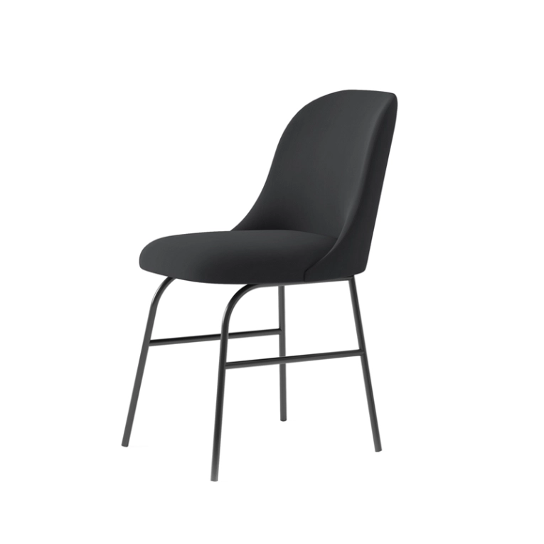 Chaise ALETA Noir 9035 / Noir VICCARBE